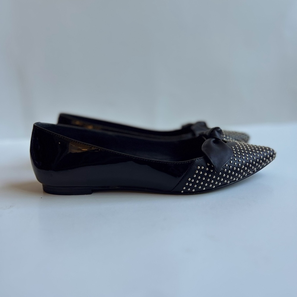 Sandro | studded bow flat - Picture 4 of 9